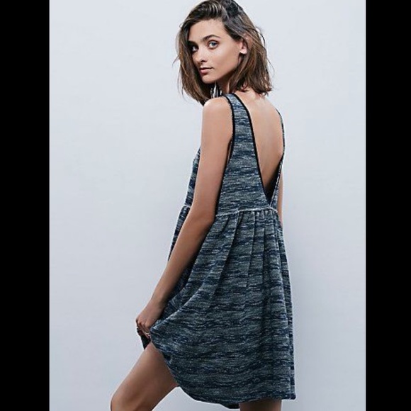 NEW Free People Baby Blue Babydoll Dress - Picture 16 of 16